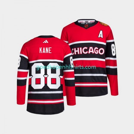 Chicago Blackhawks Patrick Kane 88 Adidas 2022-2023 Reverse Retro Rood Authentic Shirt - Mannen